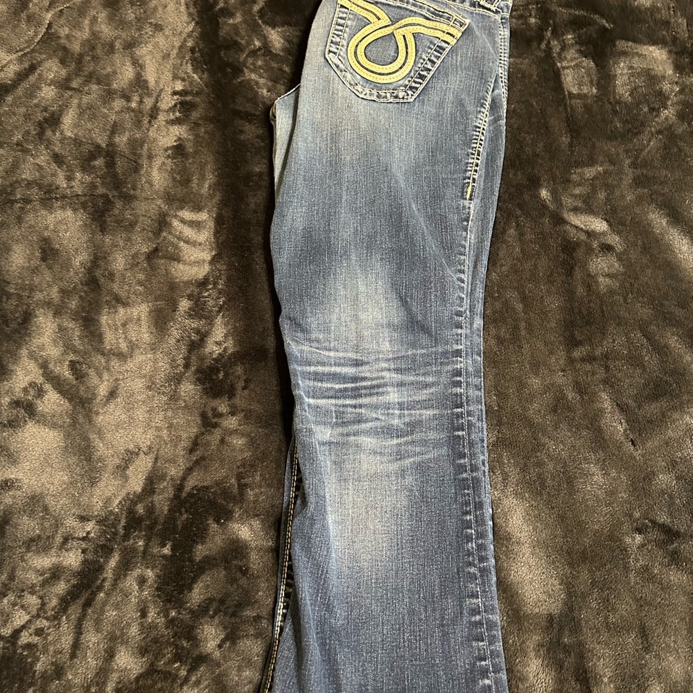 Big Star Liv Boot Medium Blue Flare Jeans - Picture 2 of 5